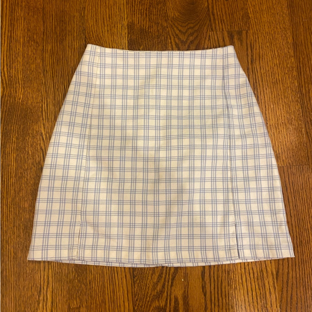 Brandy Melville mini plaid skirt